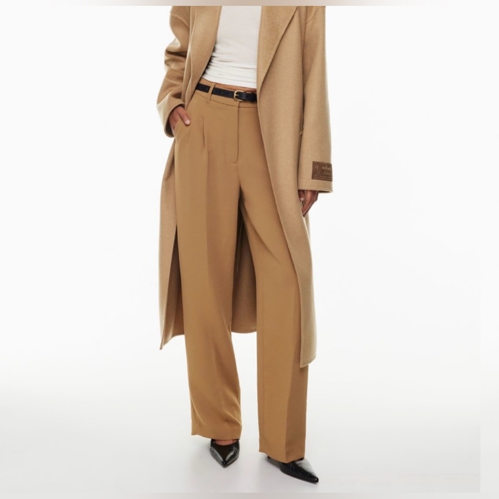 Aritzia Wilfred Camel Efortless pants